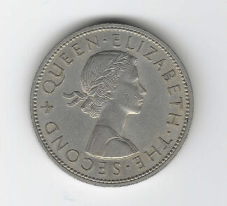 NZ 1963 Half Crown Queen Elizabeth