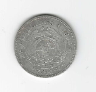 South Africa 1895 2-1/2 Shillings Avg +