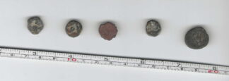 Ancient India - Five small copper coins