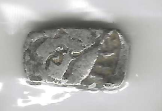 Half Karshapana. Punchmarked silver