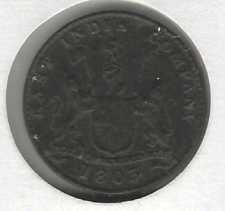 INDIA 5 Cash Madras East India Company 1803