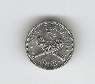 NZ 1958 Threepence